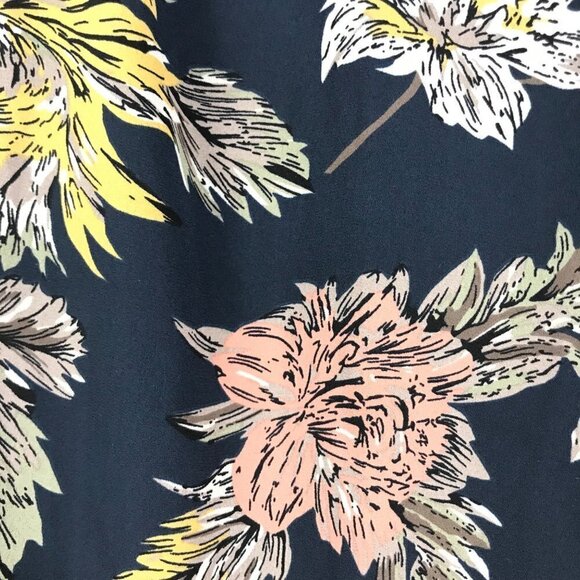 The Impeccable Pig Navy Floral Cut-Out Sleeveless Dress Size Small - Picture 5 of 7